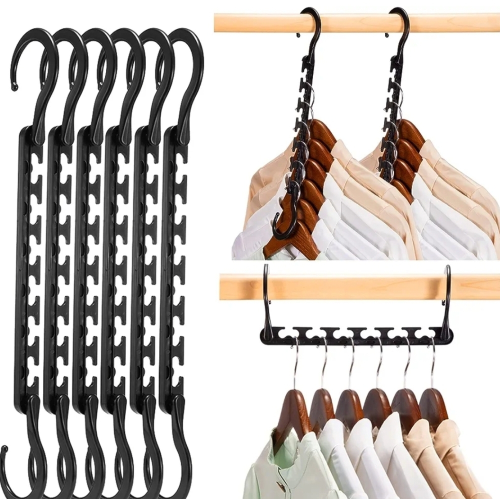 Heavy Duty Plastic Space Saving Hangers (17 pcs)
